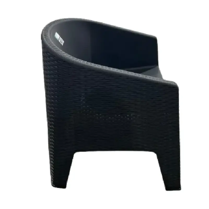 sillon exterior apilable oasis rattan grafito