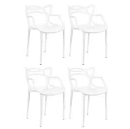 Set De Sillas De Diseño Allegra Bla...