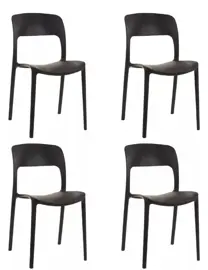 Set De 4 Sillas De Diseño Nina Colo...