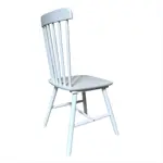 Silla Comedor Cocina Windsor Hamburg Estructura Madera Maciza Blanco