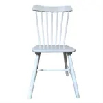 Silla Comedor Cocina Windsor Hamburg Estructura Madera Maciza Blanco