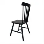 Silla Comedor Cocina Windsor Hamburg Estructura Madera Maciza Negro