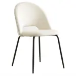 Silla De Comedor Cocina Mylo Tapizado En Terciopelo Velvet Beige Claro