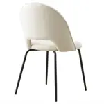 Silla De Comedor Cocina Mylo Tapizado En Terciopelo Velvet Beige Claro