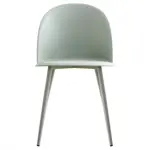 Sillas De Comedor Cocina Vinti Polipropileno Y Base De Caño Verde Claro