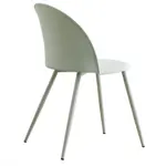 Sillas De Comedor Cocina Vinti Polipropileno Y Base De Caño Verde Claro