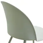 Sillas De Comedor Cocina Vinti Polipropileno Y Base De Caño Verde Claro
