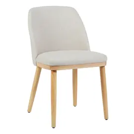 Silla Shine De Comedor Lino Beige E...