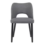 Sillas Comedor Bloom Tapizado Lino Gris Diseño Moderno, Cómodo X2