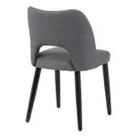 Sillas Comedor Bloom Tapizado Lino Gris Diseño Moderno, Cómodo X2