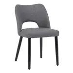 Sillas Comedor Bloom Tapizado Lino Gris Diseño Moderno, Cómodo X2