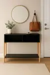 Mesa Recibidora De Arrime Auxiliar En Negro - Funcionales Negro