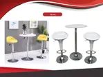 Mesa alta de bar - Blanca