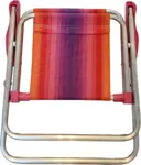 Reposera Niños LH-303 - Caño Aluminio, Tela Rosa, Plegable