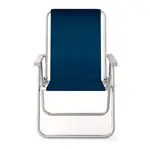 Silla Confort Mor Azul Sannet Aluminio Soporta 120 Kg
