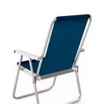 Silla Confort Mor Azul Sannet Aluminio Soporta 120 Kg