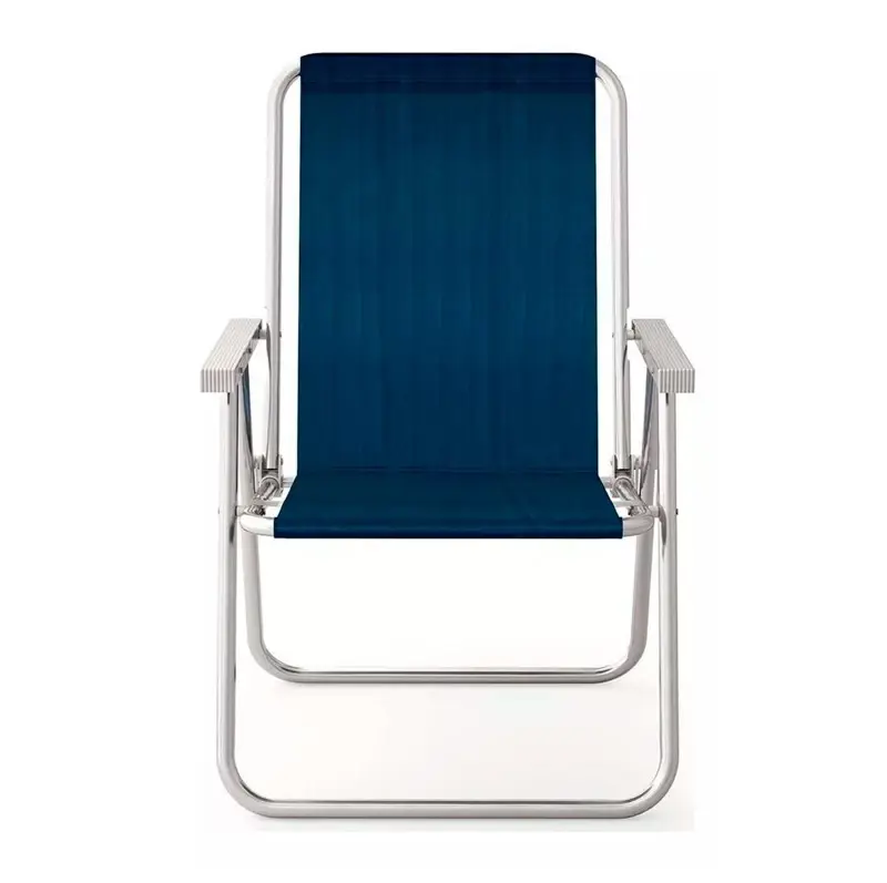 Silla Confort Mor Azul Sannet Aluminio Soporta 120 Kg