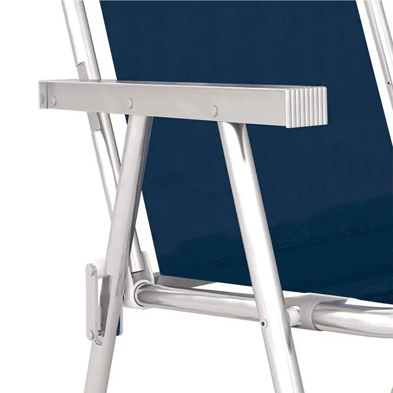 Silla Confort Mor Azul Sannet Aluminio Soporta 120 Kg