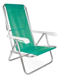 Silla Reclinable De Aluminio 8 Posi...