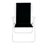 Reposera Sillón Alto Mor Conforto de Aluminio Color Negra