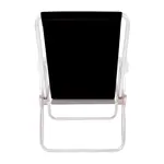 Reposera Sillón Alto Mor Conforto de Aluminio Color Negra
