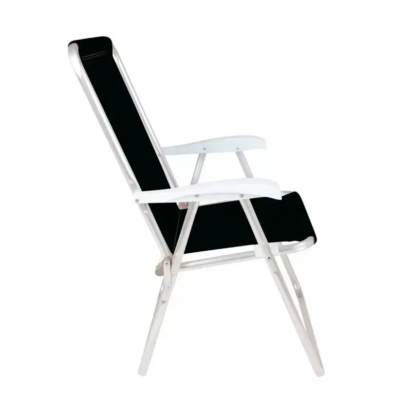 Reposera Sillón Alto Mor Conforto de Aluminio Color Negra