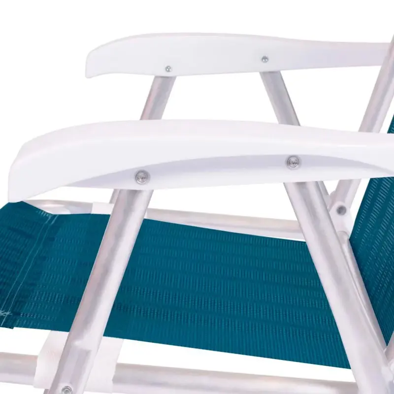 Silla Alta Confort Plegable de Aluminio Mor 2182 Azul Marino