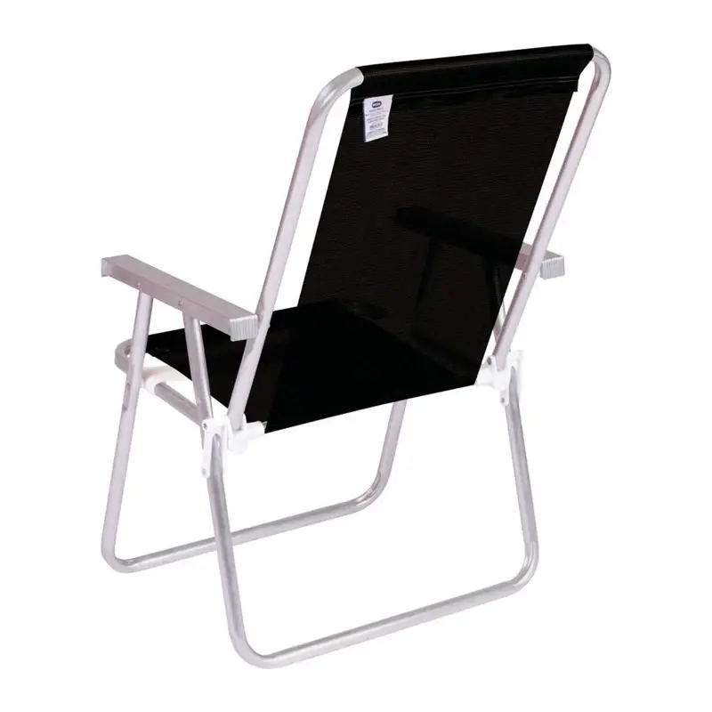 Combo X2 Sillas Confort Mor Sannet Aluminio Cap.120 Kg Negro