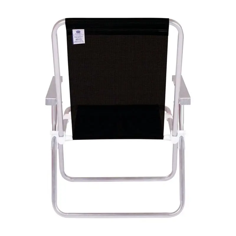 Combo X2 Sillas Confort Mor Sannet Aluminio Cap.120 Kg Negro
