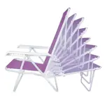 Reposera Sillon Acero Sannet Playa Camping 8 Posiciones Mor