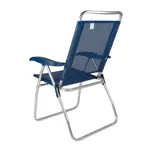 Combo X4 Sillas Reclinables Mor De Aluminio Con Portavasos