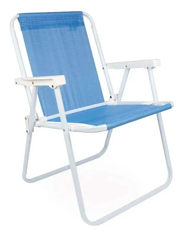Combo x4 Silla Alta de Acero Mor Sannet Playa Camping 110 Kg