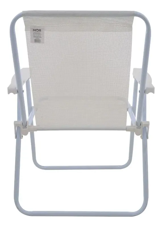 Combo x4 Silla Alta de Acero Mor Sannet Playa Camping 110 Kg