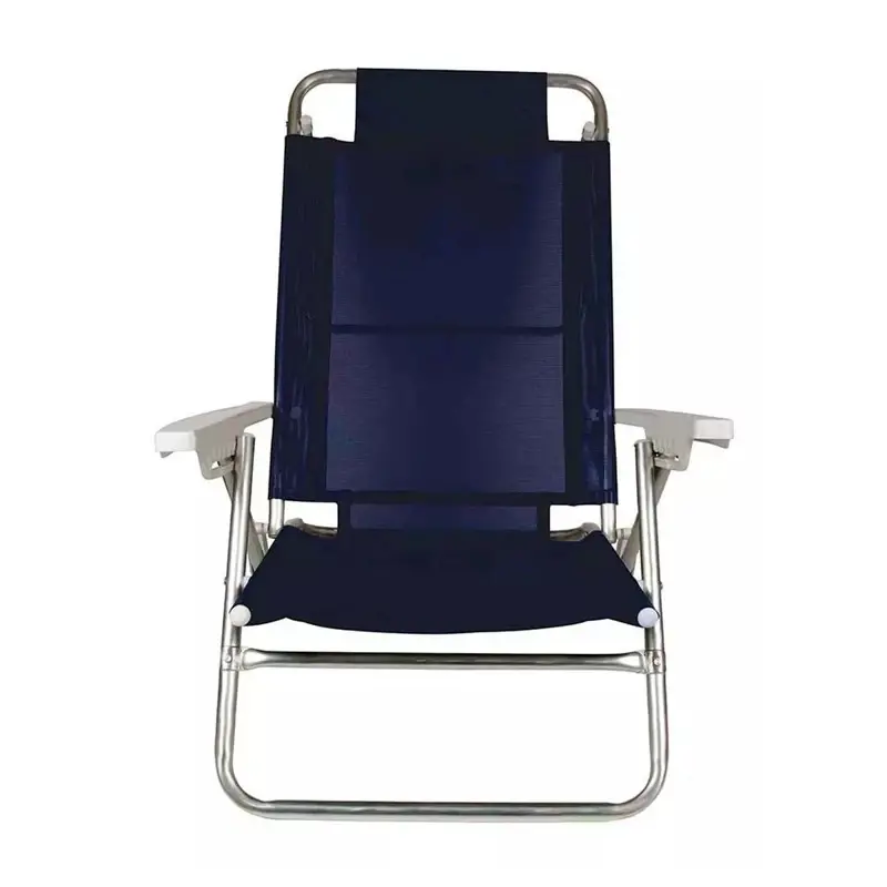 Silla Playa Reposera Aluminio 6 Posiciones Mor Summer Azul