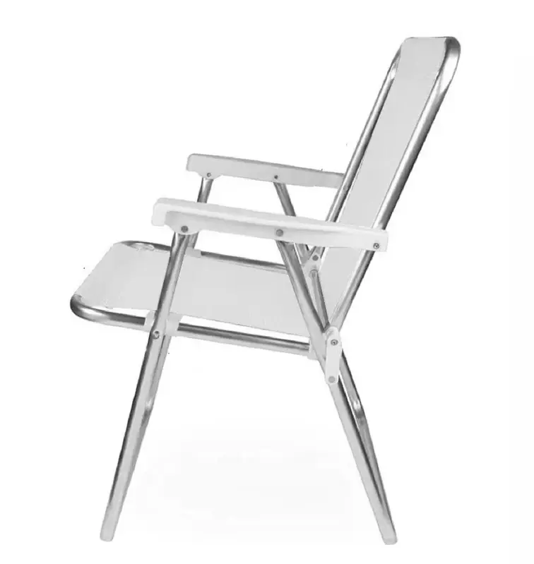 Combo x4 Silla Alta Aluminio Mor Sannet Playa Camping 110 Kg