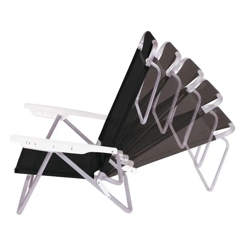 Silla Playa Reposera Aluminio 6 Posiciones Mor Summer Azul