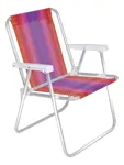 Combo x4 Silla Plegable Alta Aluminio Mor Colores Surtidos