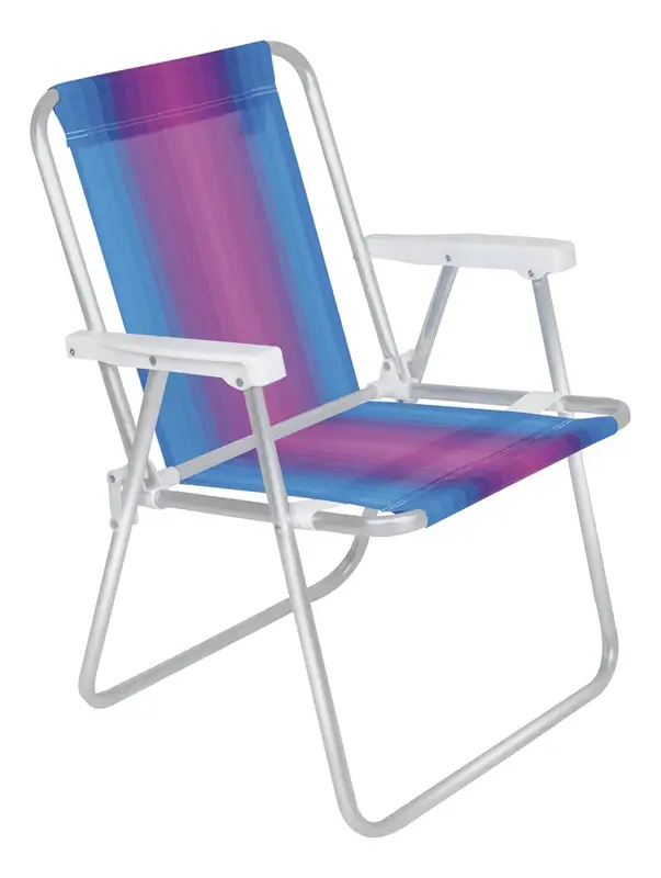 Combo x4 Silla Plegable Alta Aluminio Mor Colores Surtidos