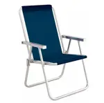 Combo x4 Sillas Confort Mor Azul Sannet Aluminio Cap.120 Kg