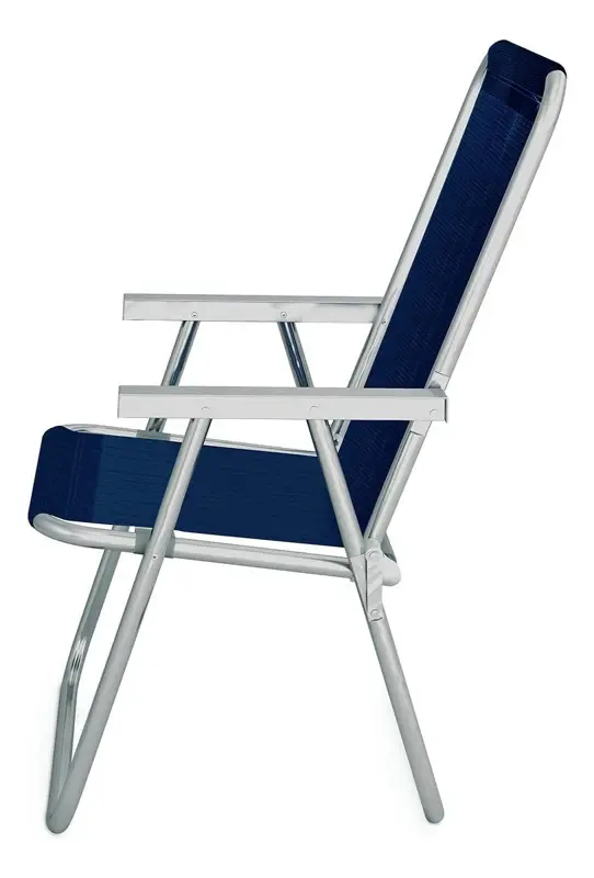 Combo x4 Sillas Confort Mor Azul Sannet Aluminio Cap.120 Kg