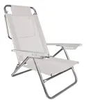 Silla Summer Reposera Aluminio 6 Posiciones Mor Color Blanco