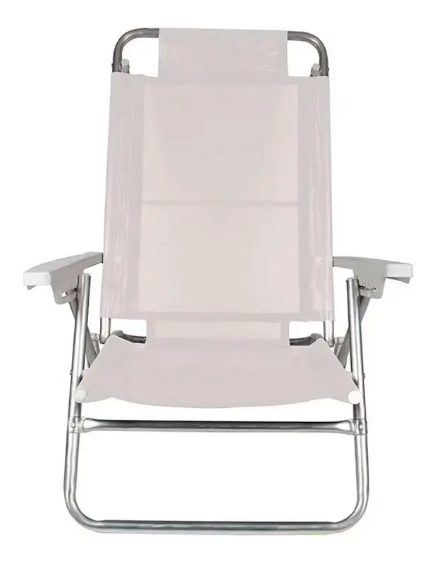 Silla Summer Reposera Aluminio 6 Posiciones Mor Color Blanco