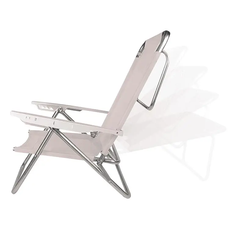 Silla Summer Reposera Aluminio 6 Posiciones Mor Color Blanco