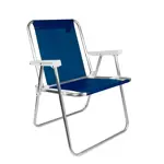 Silla Alta de Playa Sannet Mor de Aluminio Azul Marino