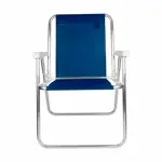 Silla Alta de Playa Sannet Mor de Aluminio Azul Marino