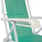 Reposera Reclinable Acero 8 Posiciones Mor 2259 Color Anis