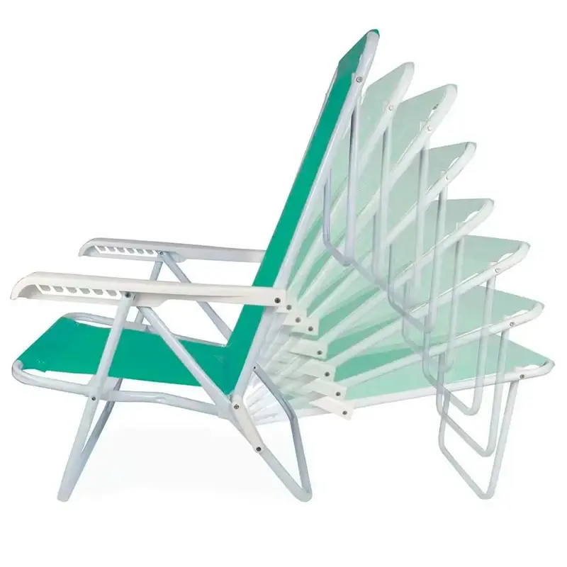 Reposera Reclinable Acero 8 Posiciones Mor 2259 Color Anis
