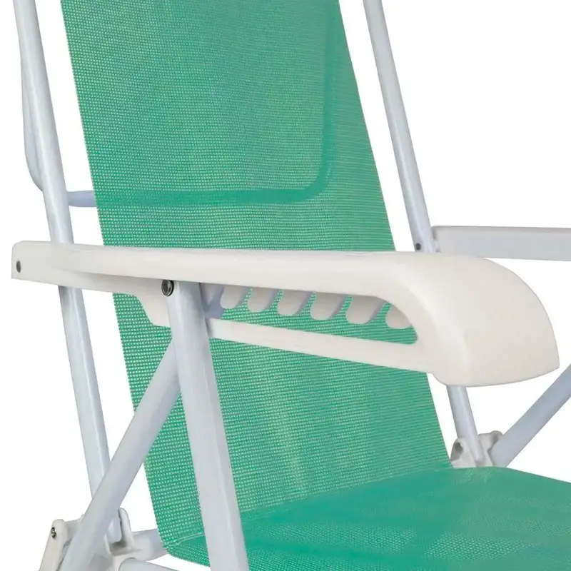 Reposera Reclinable Acero 8 Posiciones Mor 2259 Color Anis