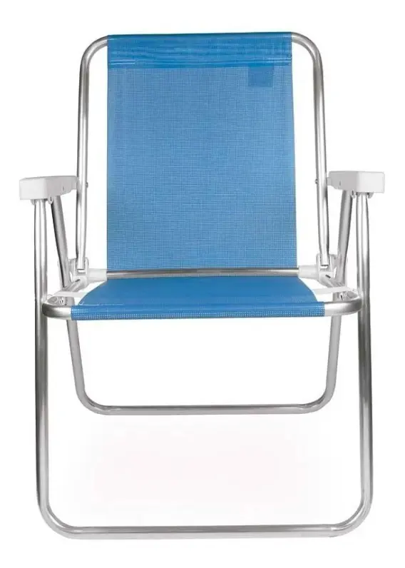 Kit X2 Silla Alta de Aluminio Mor Sannet Playa Camping 110Kg
