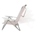 Kit X2 Silla Reposera Aluminio 6 Posiciones Mor 2107 Blanco